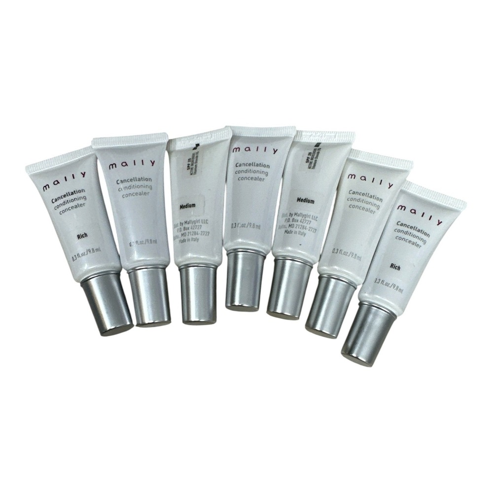Mally Cancellation Conditioning Concealer Lot 7pc SPF 25 Rich & Medium 0.3oz ea